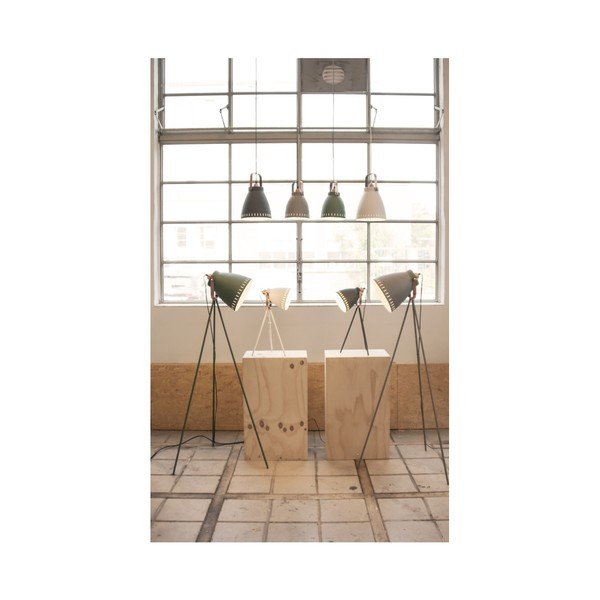 Bílá stolní lampa s detaily v měděné barvě Leitmotiv Mingle-image-1