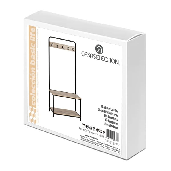 Set da corridoio nero naturale in rovere - Casa Selección-image-3