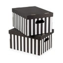 Scatole di cartone con coperchio in set da 2 pezzi Stripes - Compactor