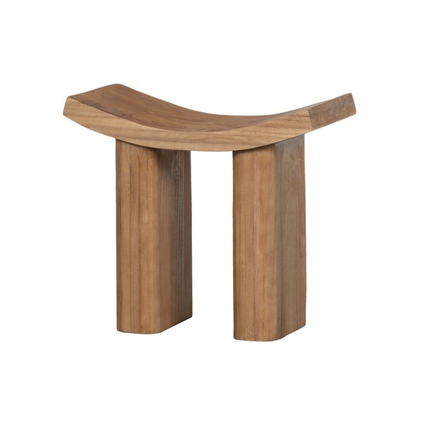 Sgabello di colore naturale in legno di paulownia massiccio Japan – WOOOD-image-2