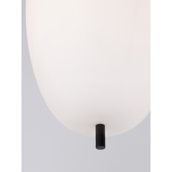 Lampadario bianco/nero in vetro ø 27 cm Lato – Nova Luce-image-4