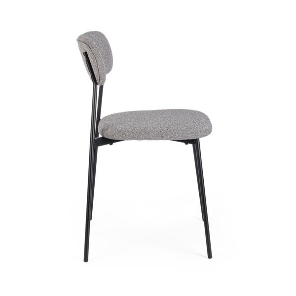 Sedia da pranzo grigia in imbottito Inka – Yes Everyday-image-3