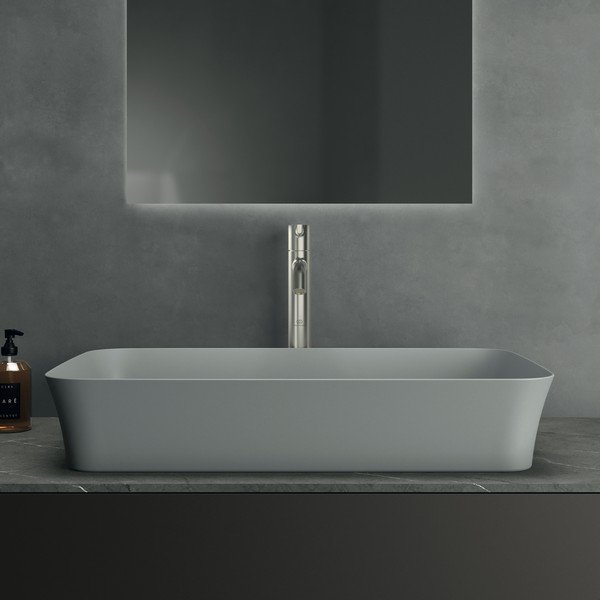Lavabo in ceramica grigio chiaro 65x40 cm Ipalyss - Ideal Standard-image-4
