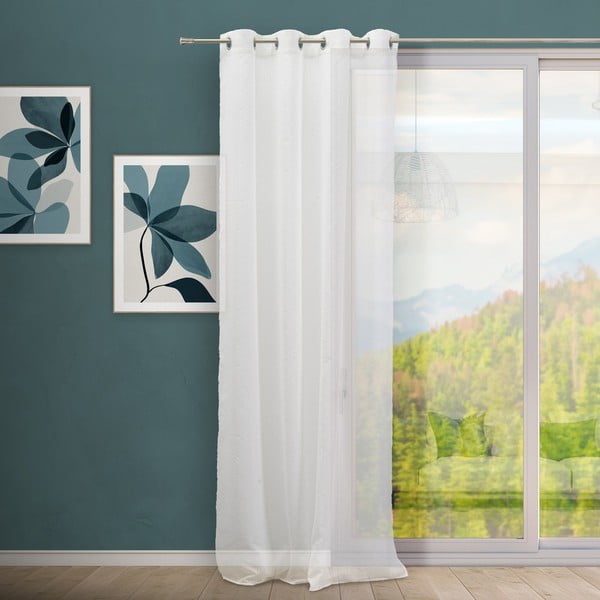Tenda sottile bianca 140x260 cm Lite – Casa Selección-image-1