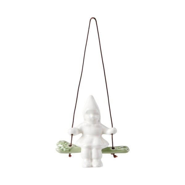 Ornamento natalizio in porcellana Swinging Girl - Kähler Design