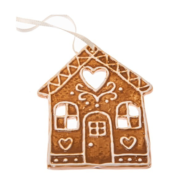 Decorazione per albero di natale in ceramica 10 cm Gingerbread House – Dakls