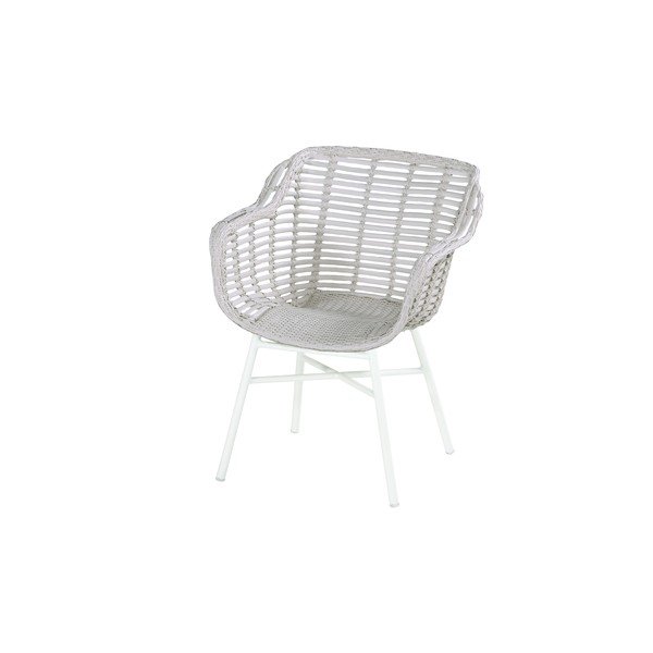 Sedia da giardino in plastica beige Cecilia - Hartman