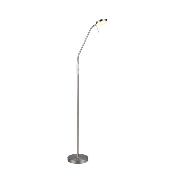Lampada da terra argentata (altezza totale 160 cm) Moreno – Reality-image-2