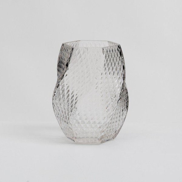 Vaso in vetro (altezza totale 17 cm) Clara – Casa Selección-image-1