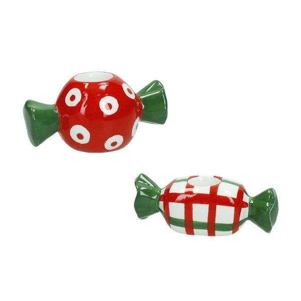 Portacandela in ceramica Caramella – Brandani