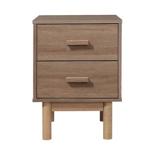 Comodino effetto rovere in colore naturale Melanie - Støraa