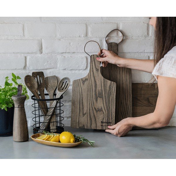 Set di macinatore e tagliere in legno da servizio 3 pz Rustic – Bonami Selection-image-1