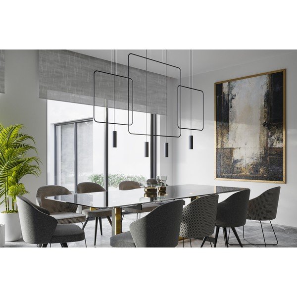 Lampadario nero in metallo RANA – Thoro-image-4