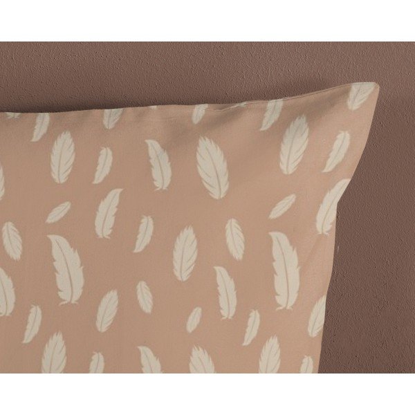 Set copripiumino e federa da bambini marrone/beige in cotone per letto singolo 140x200 cm Hay – Good Morning-image-3