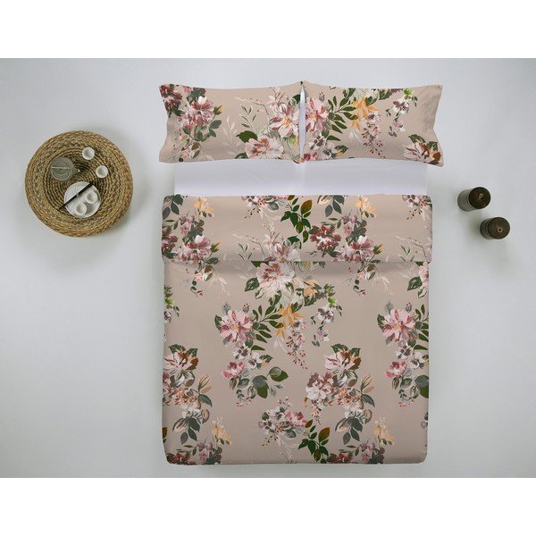 Copriletto beige per letto matrimoniale Santomera, 270 x 250 cm - Ethere-image-1