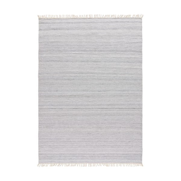 Tappeto per esterni grigio chiaro in plastica riciclata Liso, 160 x 230 cm Liso Eco-Dhurrie - Universal