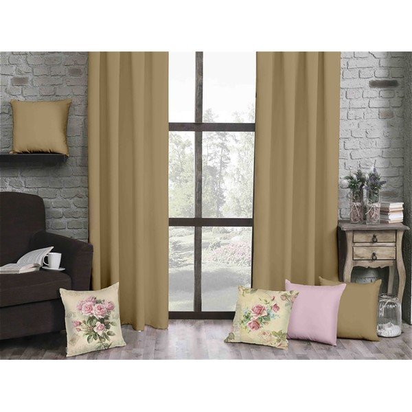 Tenda marrone chiaro, 140 x 270 cm Honey - Mike & Co. NEW YORK-image-1