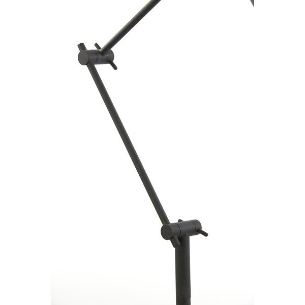 Lampada da terra nera con intensità regolabile (altezza totale 150 cm) Rijeka – Light & Living-image-3