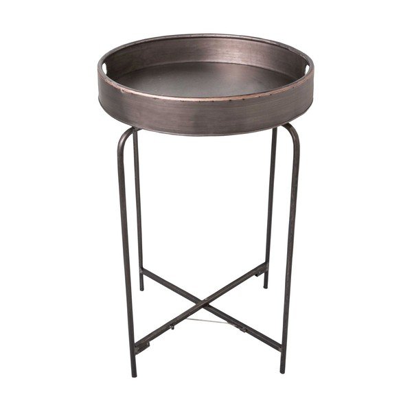 Tavolo contenitore in metallo Fer, 72 cm - Antic Line