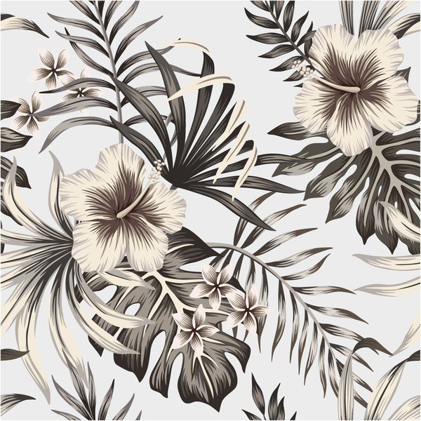 Adesivo murale decorativo Fiori, 60 x 60 cm - Ambiance-image-2