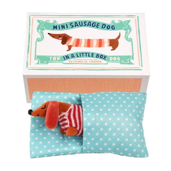 Peluche Mini Sausage Dog in a Little Box - Rex London