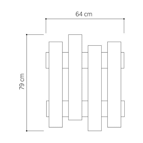 Appendiabiti da parete in legno di quercia Wave Oak - Decortie-image-2