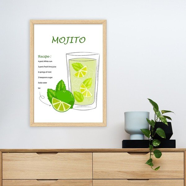 Dipinto 40x55 cm Mojito – Wallity-image-1