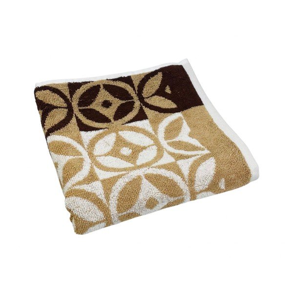 Asciugamano marrone in cotone 70x140 cm Compass - JAHU collections