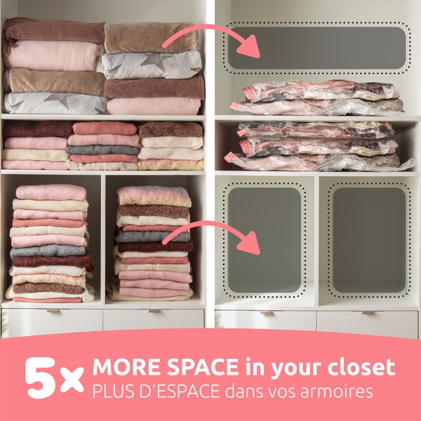 Sacchetti per il vuoto in set da 5 pezzi Premium Valve M - Compactor-image-2