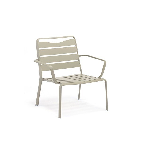 Sedia da giardino in metallo grigio Spring - Ezeis-image-3