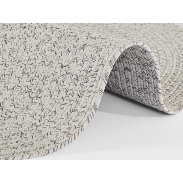 Tappeto rotondo per esterni bianco/beige ø 200 cm - NORTHRUGS-image-2