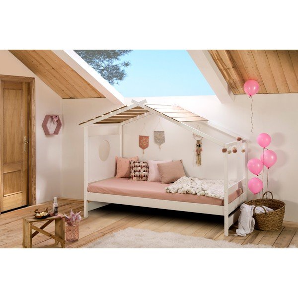 Letto bianco per bambini , 90 x 190 cm Nayah - Marckeric-image-1