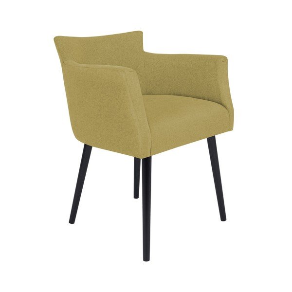 Žlutá židle s područkami Windsor & Co Sofas Gemini