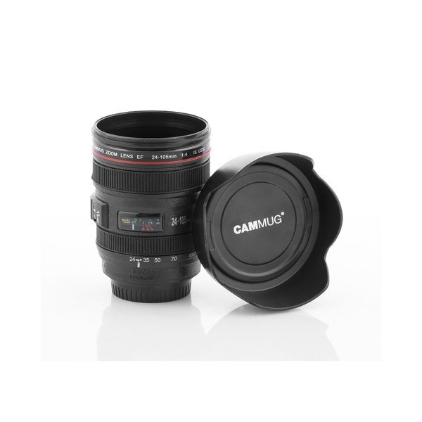 Tazza da viaggio multifunzionale nera Lens, 400 ml - InnovaGoods-image-2