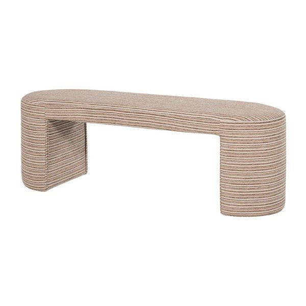 Panchina marrone chiaro in imbottito Jacob – WOOOD