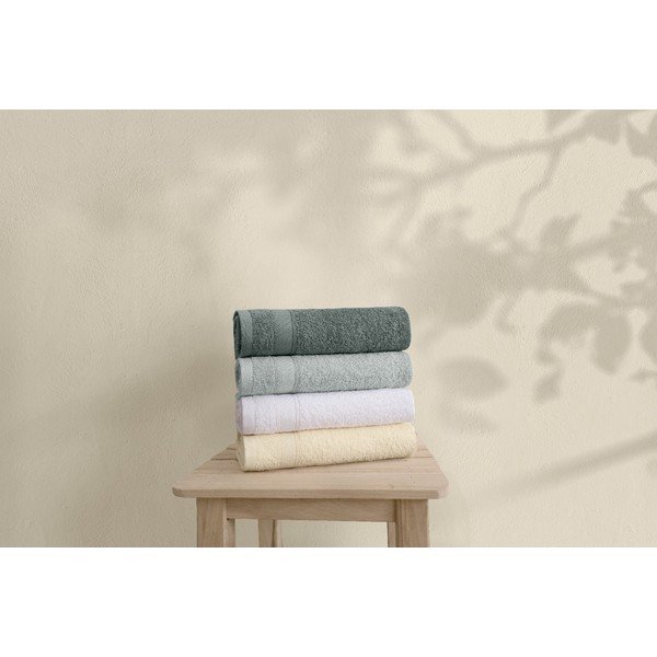 Set di 4 asciugamani in spugna di cotone 50x90 cm - Foutastic-image-1