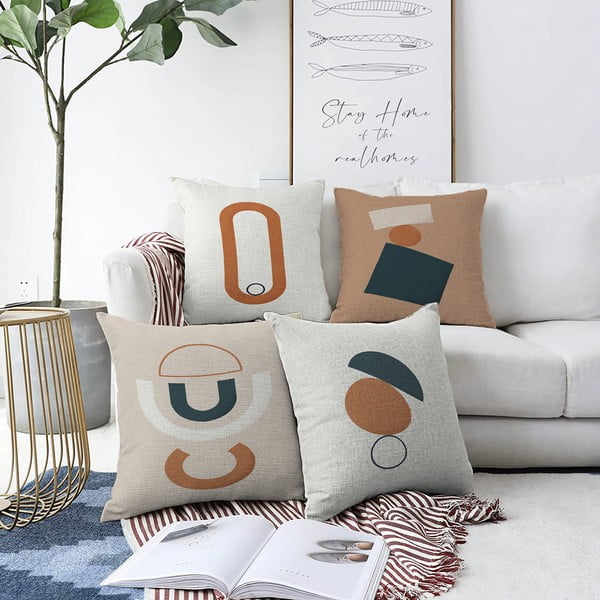 Set di 4 federe Luka, 55 x 55 cm - Minimalist Cushion Covers