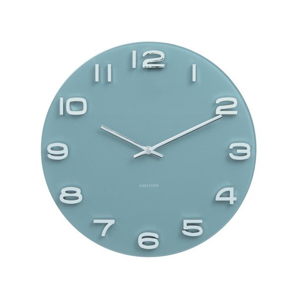 Modré hhodiny Karlsson Vintage, ø 35 cm