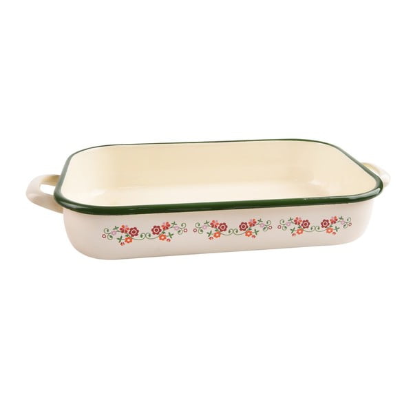 Smaltovaný pekáč Orion Roba, 37,5 x 24,5 cm