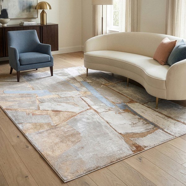 Tappeto beige/color crema 200x275 cm Miro – Asiatic Carpets-image-1