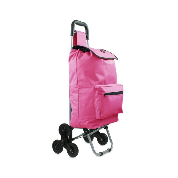 Borsa spesa rosa su ruote Atlas, 30 l - Hero-image-3