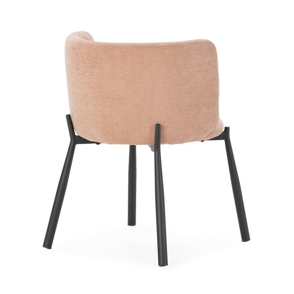 Set di sedie da pranzo color pesca in imbottito 2 pz Ginny – MOME-image-4