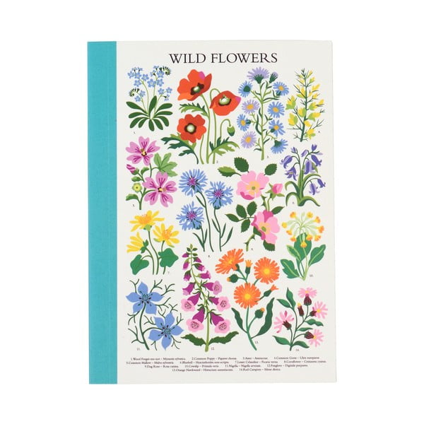 Quaderno 60 pagine formato A6 Wild Flowers - Rex London