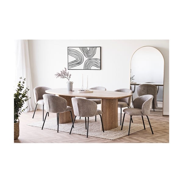 Vaso azzurro in ceramica (altezza totale 22 cm) Mimi – House Nordic-image-3