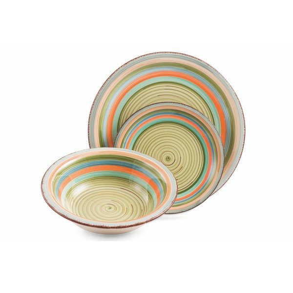 18dílná sada barevného nádobí z kameniny Villa d'Este Mykonos Sombrerors-image-4