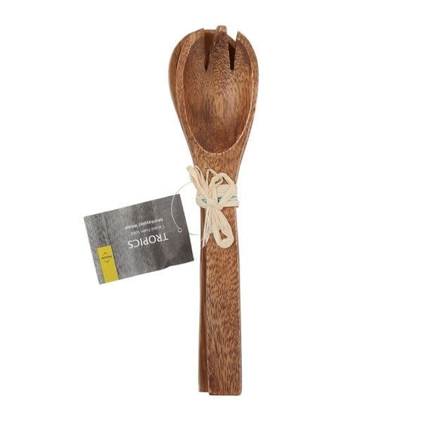 Posate da insalata in legno di acacia Socorro - Premier Housewares-image-2