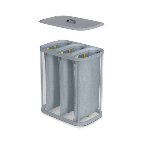 Cesto portabiancheria in tessuto grigio 90 l Tota Trio - Joseph Joseph-image-4