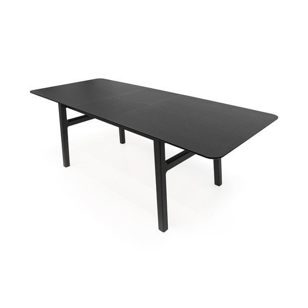 Tavolo da pranzo con effetto rovere allungabile con estensione 90x180 cm Curved – Woodman-image-3