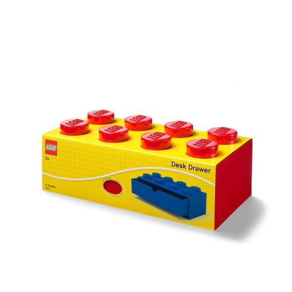Scatola da tavolo rossa con cassetto , 31 x 16 cm - LEGO®-image-2