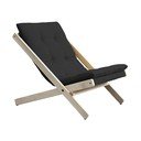 Sedia pieghevole Dark Raw/Grey Boogie - Karup Design